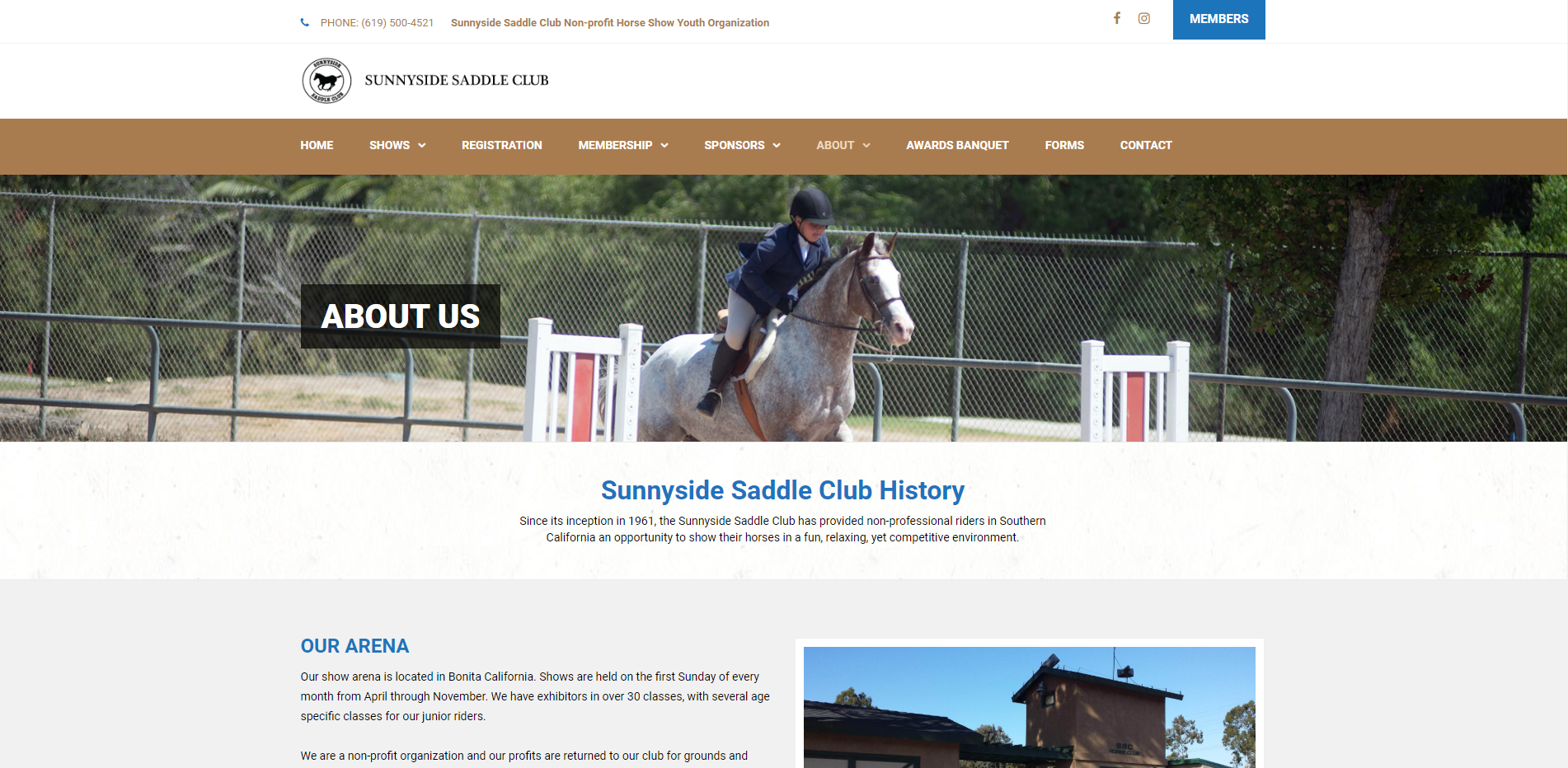 About | Sunnyside Saddle Club Horse Shows