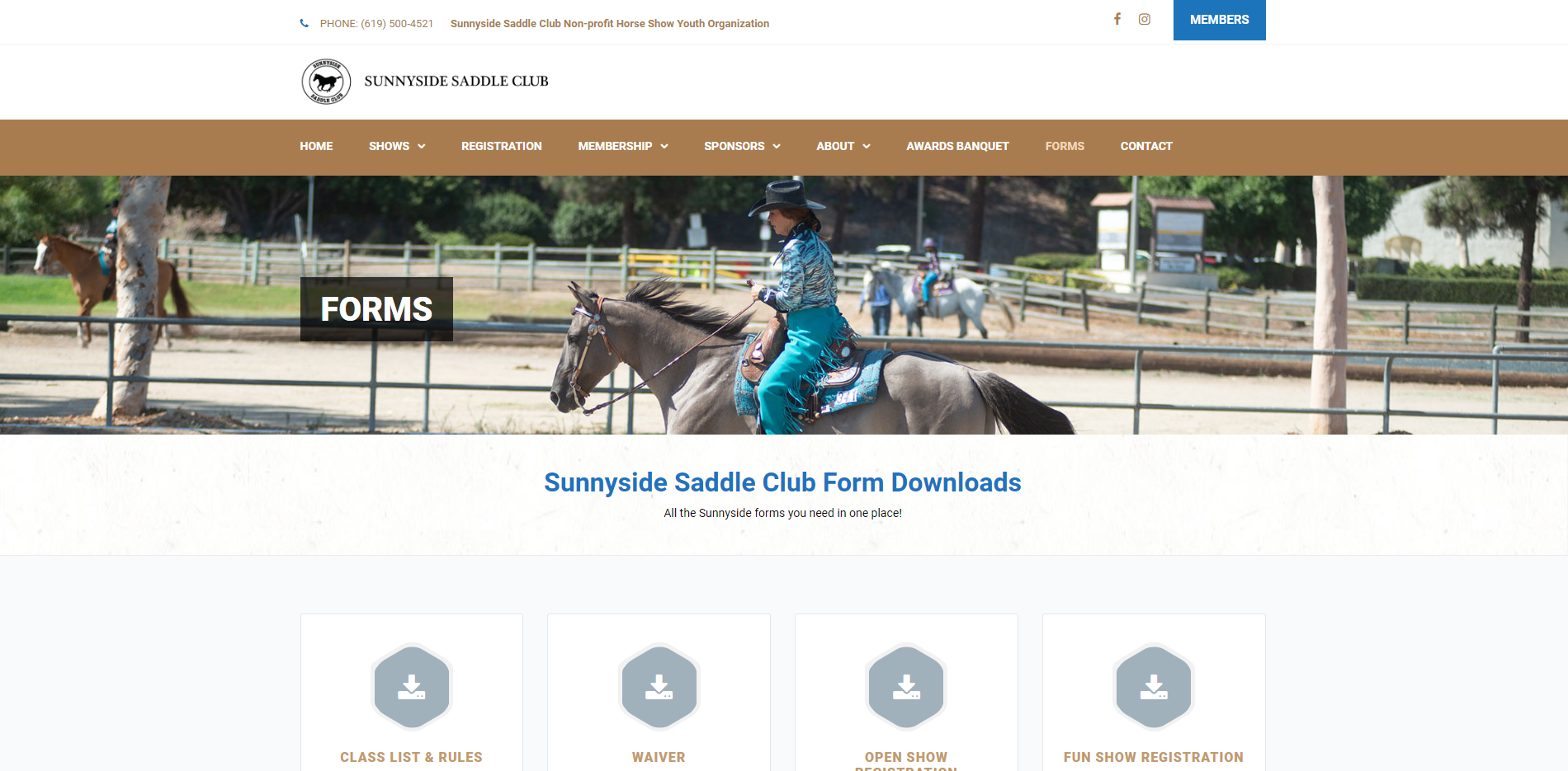 Forms | Sunnyside Saddle Club Horse Shows